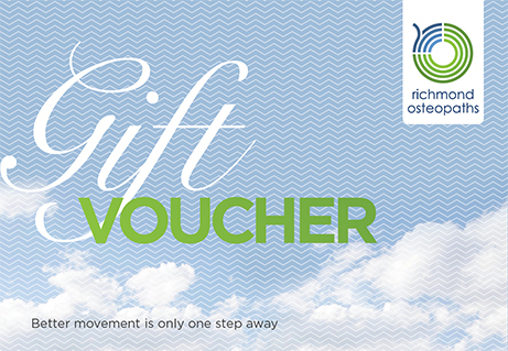 Gift voucher to redeem for osteopathy, sports massage, massage, physiotherapy or acupuncture